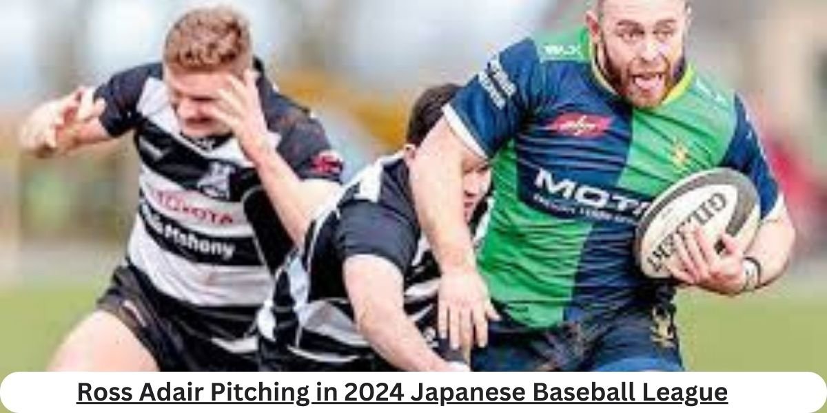 Ross Adair pitching in the 2024 Japanese Baseball League season.