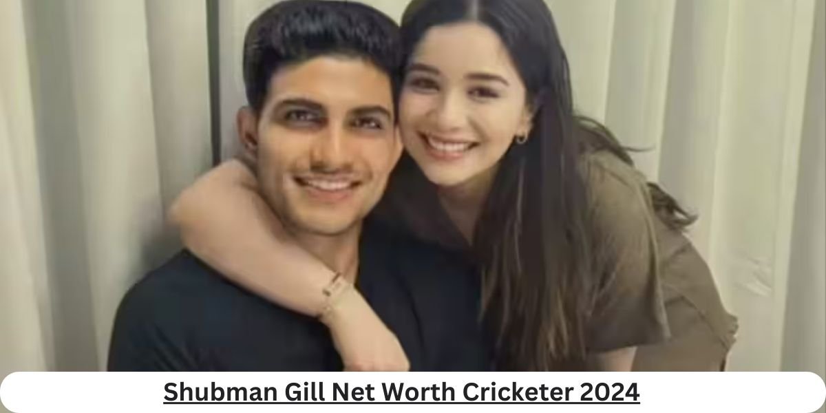 Shubman Gill holding a cricket bat, representing his financial success